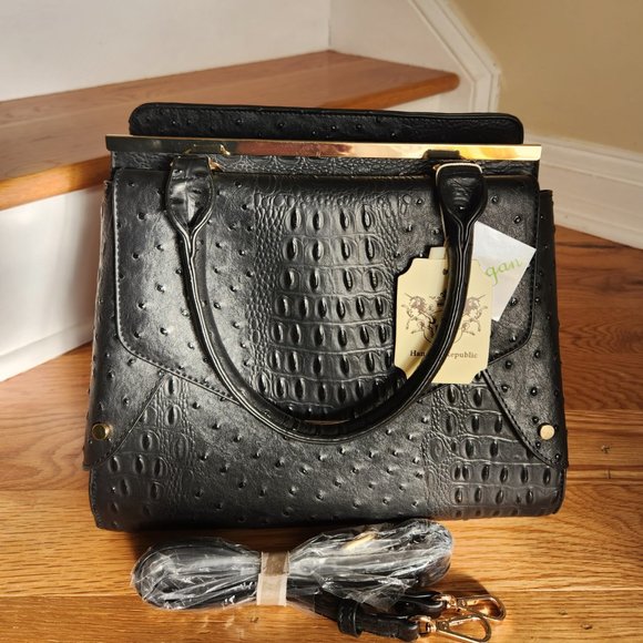 Sac à Main Femme Freds Intl Handbags – Noir, Grand, Neuf Avec étiquettes